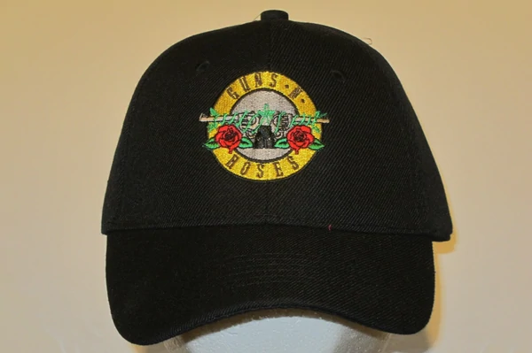 GUNS N' ROSES - Embroidered Baseball Cap. One Size Fits All. Velcro Back..Unisex